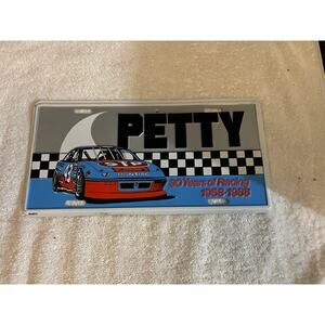 Richard Petty 30 years of racing license plate 1958-1988-Preowned